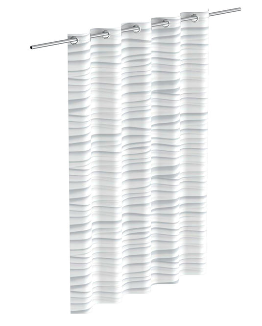 Eisl douchegordijn | wit wave - ba0401 ba0401