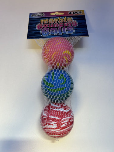 Johntoy john toy marmer stuiterballen 3 in netje