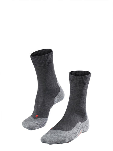 Falke tk5 anti-blaar dun wol functioneel materiaal wandelsokken heren grijs - maat 39-41