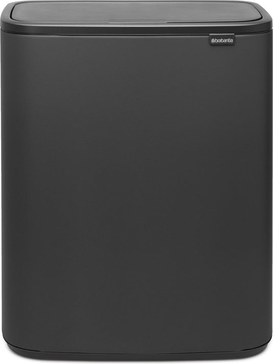 Brabantia bo touch bin prullenbak - 60 liter - 1 vak - mineral infinite grey