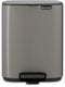 Brabantia bo pedaalemmer - 7 liter - badkamer - platinum