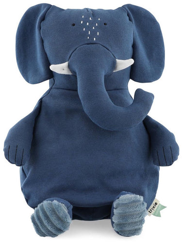 Trixie knuffel - mrs. elephant - dieren pluche - olifant - eerste knuffel voor baby - 100% biologisch katoen - groot