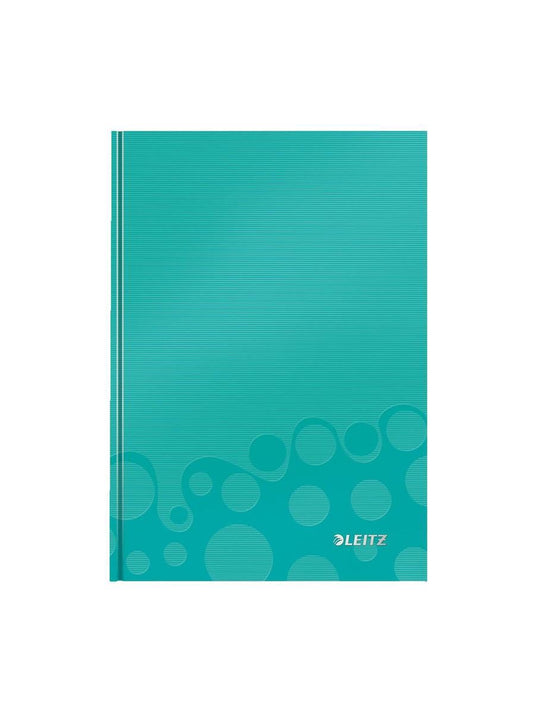 Leitz wow notebook formaat 148 x 21 cm (a5) geruit 5 mm ijsblauw