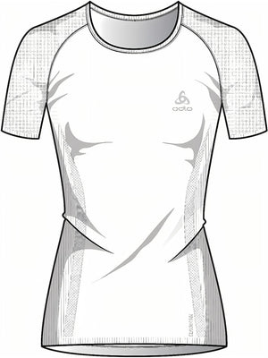 Odlo sportshirt performance x-light dames - kleur wit - maat xl