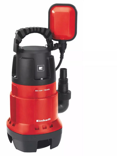 Einhell elektrische vuilwaterpomp gc-dp 7835 - 780 w - 15700 l u - vuil tot ø35 mm - traploos instelbare vlotterschakelaar