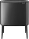Brabantia bo touch bin prullenbak - 36 liter - 1 vak - confident grey