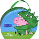 Barbo toys peppa pig - vloerpuzzel in koffertje - 12 stukjes