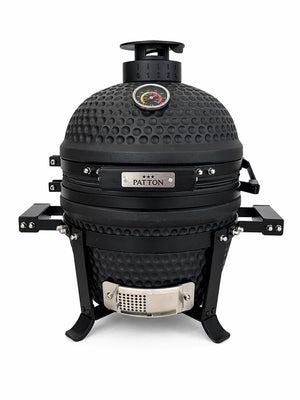 Patton premium mini 13 kamado - rooster ø27 cm - matzwart
