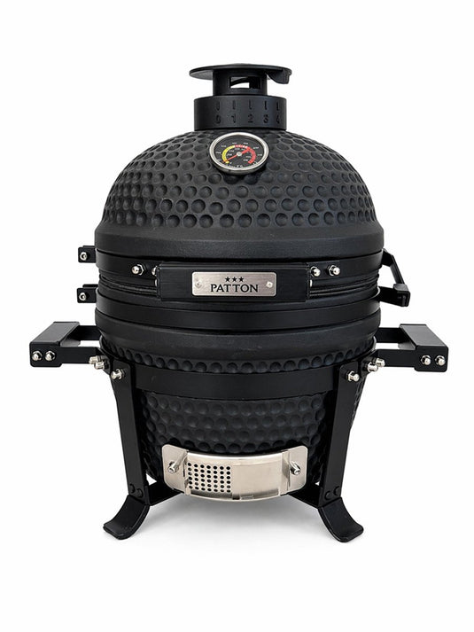 Patton premium mini 13 kamado - rooster ø27 cm - matzwart