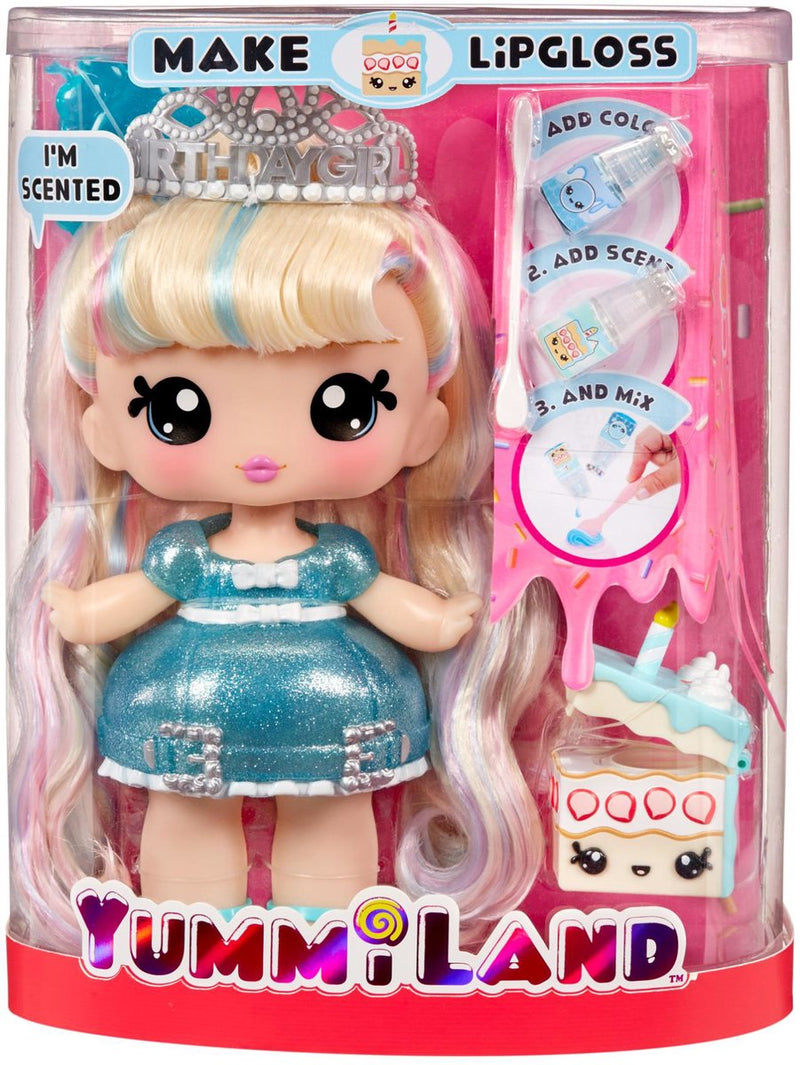 Afbeelding laden in galerijviewer, Yummiland pop met lipglossdiertje - callie birthday cake
