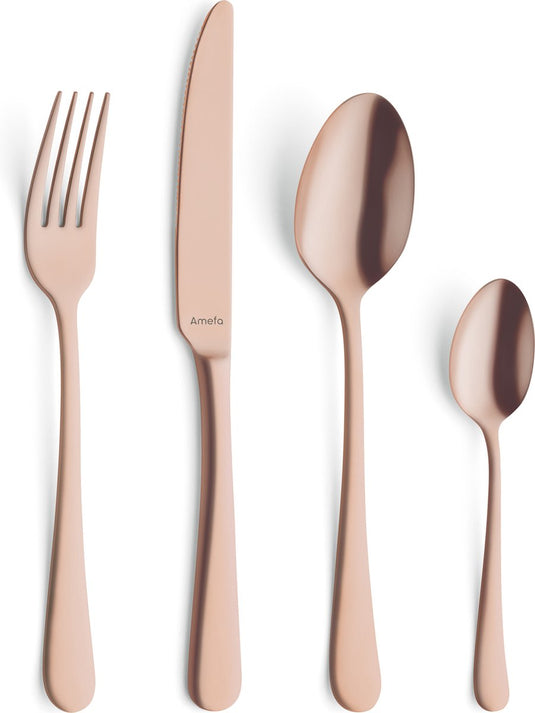 Amefa austin vintage - bestekset - 24 delig - 6 persoons - koper