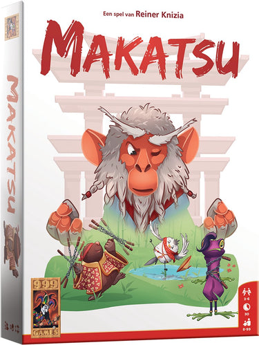 999games 999 games - makatsu - slim kaartspel - eenvoudige spelregels veel diepgang - meester makatsu is op zoek naar de beste ninja's!