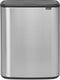 Brabantia bo touch bin prullenbak - 60 liter - 1 vak - matt steel fingerprint proof