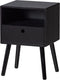 Woood ozzy nachtkastje hout zwart 53x36x30
