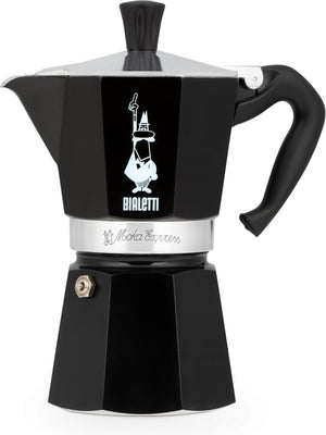 Bialetti moka express - percolator - 6 kops - aluminium - zwart