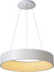 Lucide talowe led - hanglamp - ø 60 cm - led dimbaar - 1x39w 3000k - wit