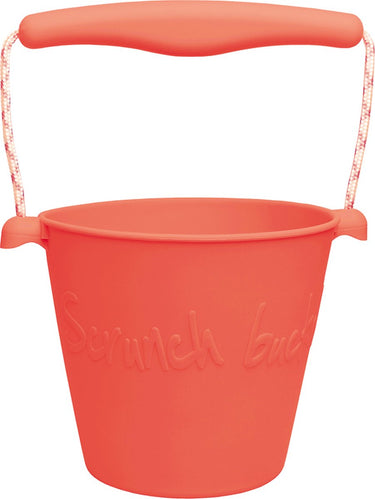 Scrunch speelgoedemmer - koraal - opvouwbaar - recycleerbaar