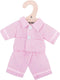 Bigjigs - pyjama voor pop - roze wit gestreept - 25cm