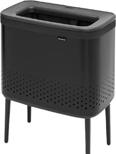 Brabantia bo wasmand - met deksel - 60 l - matt black