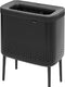 Brabantia bo wasmand - met deksel - 60 l - matt black