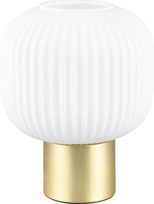 Trio diva - tafellamp - messing mat - excl. 1x e27 8,5 w - snoerschakelaar