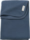 Meyco baby jacquard wiegdeken - flannel - indigo - 75x100cm - 1.0 tog