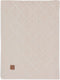 Jollein - deken wieg 75x100cm - wiegdeken, wiegdekentje, dekentje baby - check knit oatmeal