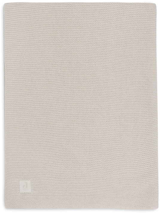 Jollein baby deken wieg - 75x100cm - basic knit - oatmeal