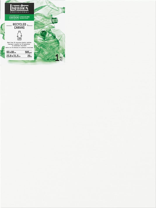 Liquitex 416060080 recycled plastic canvas - traditional 60×80 cm – drievoudig geprimed | 100% gerecycled plastic | fsc houten frame | acryl- olieverf | duurzaam kunstcanvas