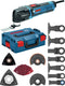 Bosch omt gop 30-28+ac (schuurplateau avz78 rt2,segmentblad acz 85 rt3 acz 85 eb, schuurplateau avz 93 g, invalzaagblad aiz 32 apb aii 65 apb aii 65 bspb paiz 32 apb paii 65 apb aiz 32 epc, 2 x set schuurbladen (korrel 2x80 korrel 2x120 korrel 1x240) )