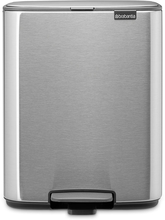 Brabantia bo pedaalemmer - 12 liter - matt steel fingerprint proof