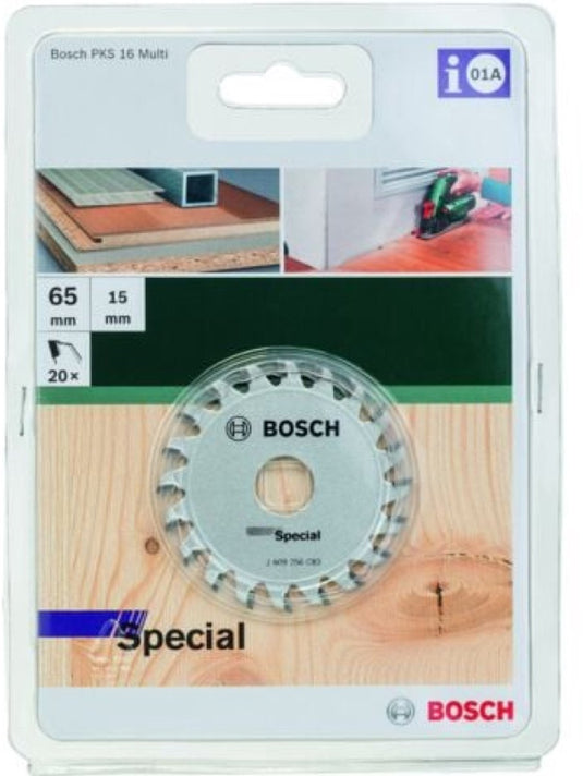 Bosch cirkelzaagblad �special� �65x15mm - 20 tanden voor pks 16 multi