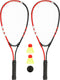 Avento crossminton set - aluminium - tie breaker - rood grijs