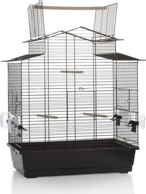 Beeztees iza 3 open - vogelkooi - zwart - groot - 59x38x65 cm
