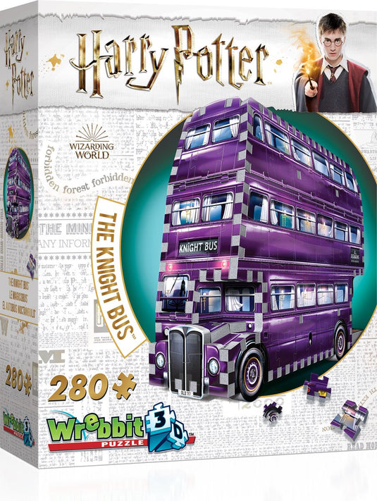 Wrebbit the knight bus - 3d puzzel - harry potter - 280 stukjes