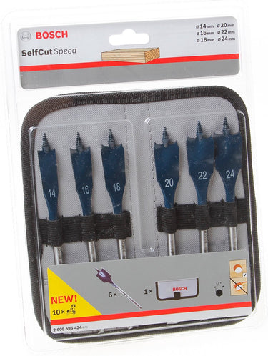 Bosch profesional - expert self cut speed speedboorset 14 16 18 20 22 24 mm 6-delig