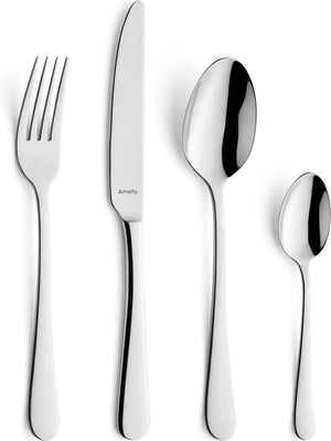 Amefa austin – bestekset – 24-delig – 6 personen – hoogglans gepolijst – zilverkleurig – vaatwasmachinebestendig