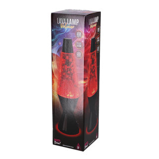 Load image into Gallery viewer, Party time! lava lamp vulkaan zwart rood
