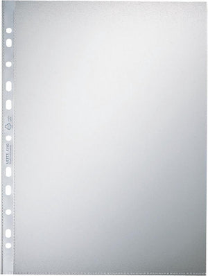 Leitz hoge kwaliteit showtas a4 dikte 0,085 mm perforatie 11-gaats pak a 100 stuks transparant