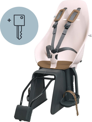 Urban iki fietsstoeltje achter ta–ke framemontage - sakura pink kurumi brown