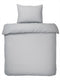 Hush. living hush living - dekbedovertrek percale 100% katoen - 200tc - extra fris en koel - sterk en slijtvast - 140x220+20cm - 60x70cm kussensloop - met bevestigingslusjes - lichtgrijs