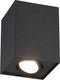 Trio biscuit - plafondlamp - zwart mat - excl. 1x gu10 35w
