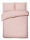 Hush. living hush living - dekbedovertrek percale 100% katoen - 200tc - extra fris en koel - sterk en slijtvast - 200x220+20cm -2 x 60x70cm kussenslopen - met bevestigingslusjes - oudroze