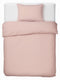 Hush. living hush living - dekbedovertrek percale 100% katoen - 200tc - extra fris en koel - sterk en slijtvast - 140x220+20cm - 60x70cm kussensloop - met bevestigingslusjes - oudroze