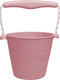 Scrunch speelgoedemmer - roze - opvouwbaar - recycleerbaar