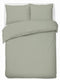 Hush. living hush living - dekbedovertrek percale 100% katoen - 200tc - extra fris en koel - sterk en slijtvast - 240x220+20cm - 2 x 60x70cm kussenslopen - met bevestigingslusjes - lichtgroen
