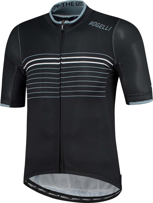 Rogelli kalon - fietsshirt korte mouwen - heren - maat s - zwart, wit