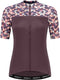 Rogelli essential graphic fietsshirt - korte mouwen - dames - burgundy - maat l