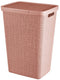 Curver wasmand met deksel jute-look 58l roze