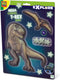 Ses mega glowing t-rex world muurstickers